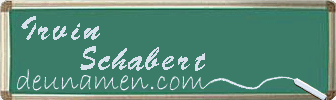 Irvin Schabert Visitenkarte